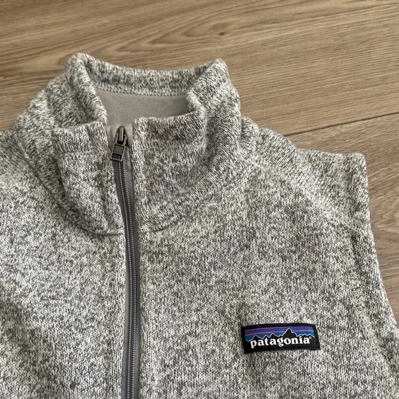 Patagonia Heathered Gray Fleece Vest - Picture 2 of 4
